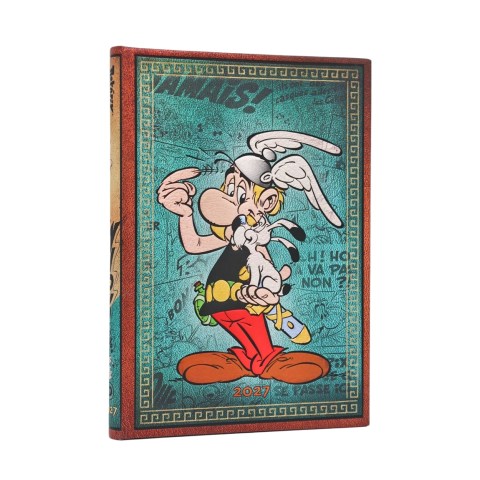2027 Asterix the Gaul (The Adventures of Asterix) Midi 12-Month Hardcover Dayplanner (Elastic Band Closure) Vertical