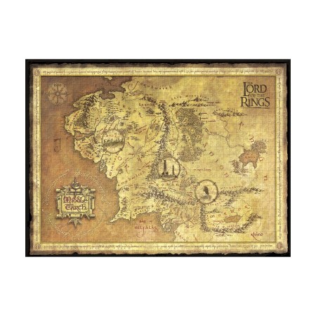 Map of Middle-earth Puzzle (The Lord of the Rings Collection) 1000 PC