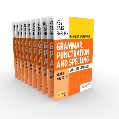 Achieve SATs: KS2 Grammar, Punctuation and Spelling Revision Workbook (Expected) for the 2027 SATs tests- 10 COPY PACK