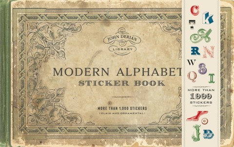 John Derian Modern Alphabets Sticker Book